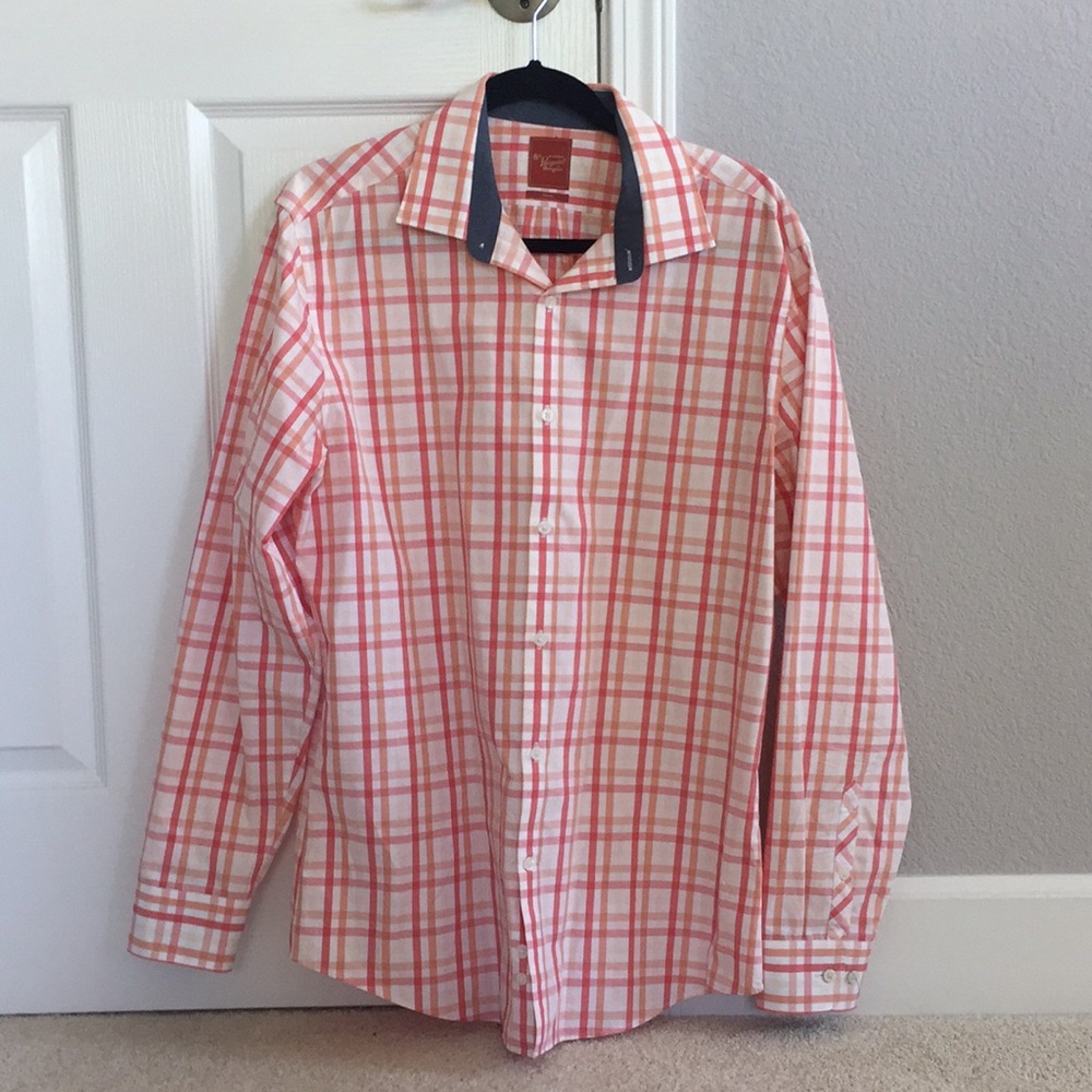 Original Penguin Mens Button Up Shirt